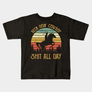 Been Doin' Cowboy Shit All Day Kids T-Shirt